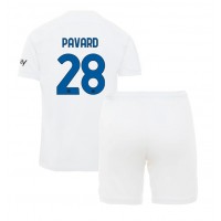 Inter Milan Benjamin Pavard #28 Bortedraktsett Barn 2023-24 Kortermet (+ Korte bukser)